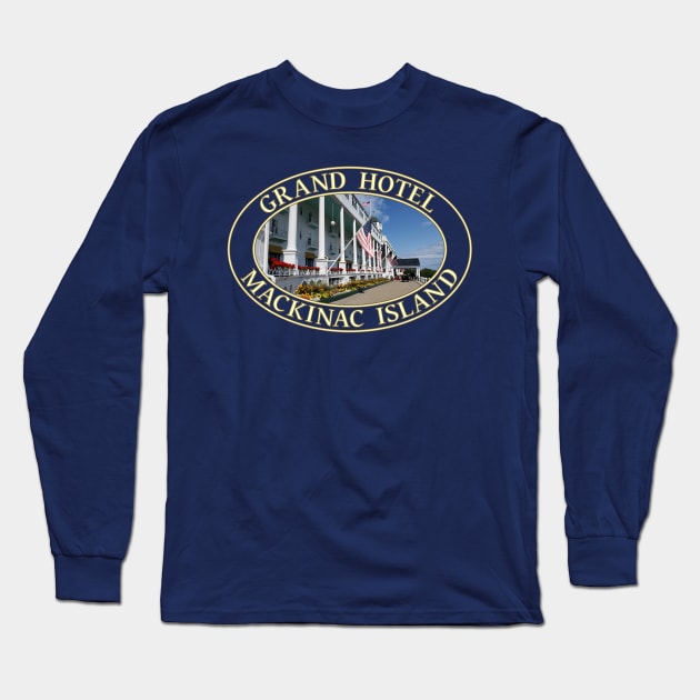 Grand Hotel on Mackinac Island, Michigan Long Sleeve T-Shirt by GentleSeas